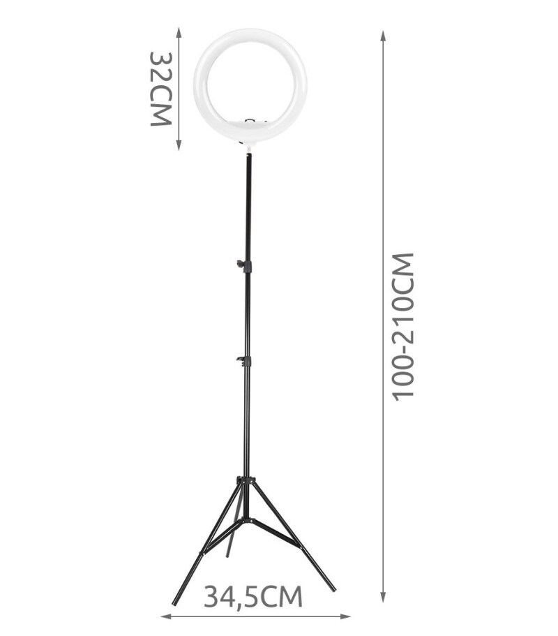 Кольцевая ЛЕД лампа для фото и видео съемок 30W