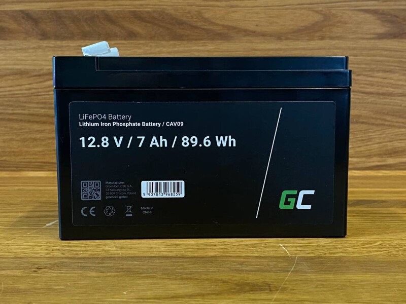 Литиевый аккумулятор для эхолота Green cell LifePO4 12V 7A