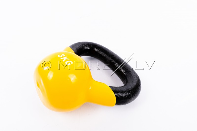 Metal Kettlebell With Vinyl Coating 3 kg