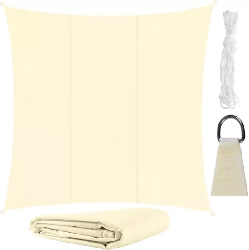 Солнцезащитный навес 3.6x3.6 м, квадратный, бежевый Солнцезащитный навес 3.6x3.6 м, квадратный, бежевый