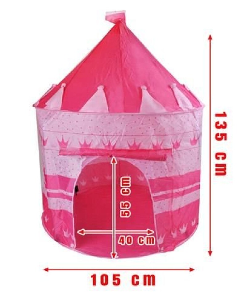 Tent for children – castle / palace, pink 105x105x135 cm