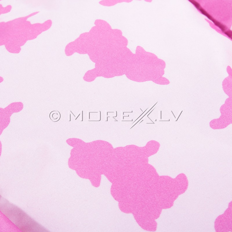 Baby stroller sleeping bag SB007 pink with a print