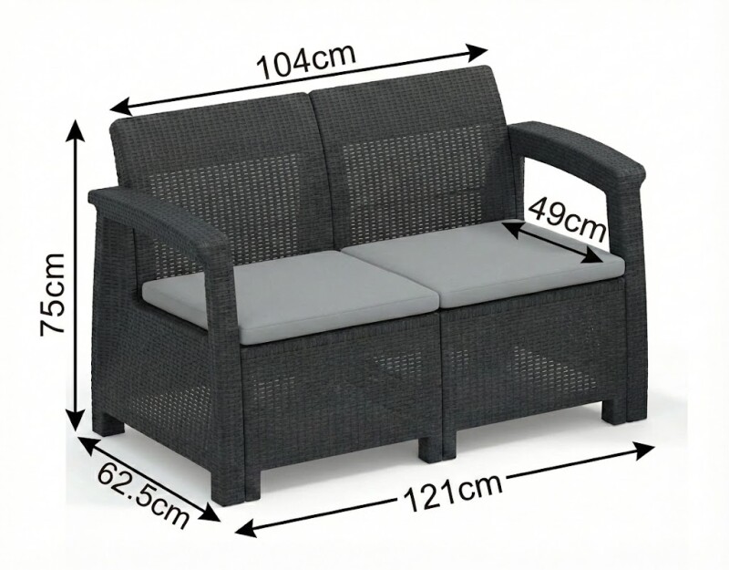 Ротанговый комплект мебели: диван, 2 кресла, стол English Rattan furniture set: sofa, 2 armchairs, table Lietuvių Rotango baldų komplektas: sofa, 2 foteliai, stalas Eesti Rotangist mööblikomplekt: diivan, 2 tugit