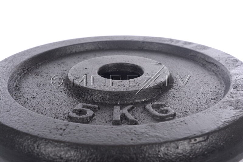 Steel weight disk for barbells and dumbbells (plate) 5kg (31,5mm)