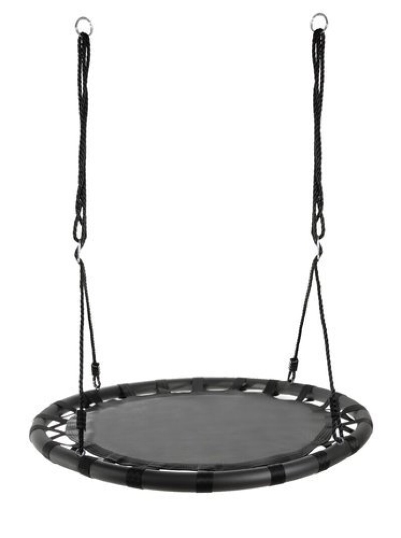 Children's swing Stork nest Ø 100 cm, black