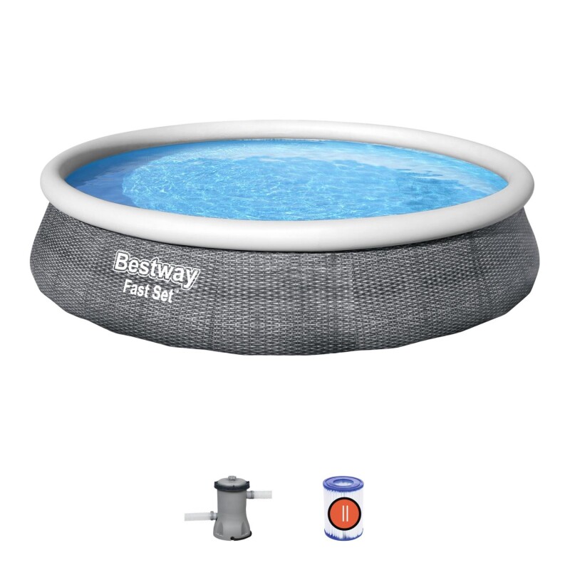 Бассейн Bestway Fast Set 396х84 см Pool Set, с фильтрующим насосом (57376)