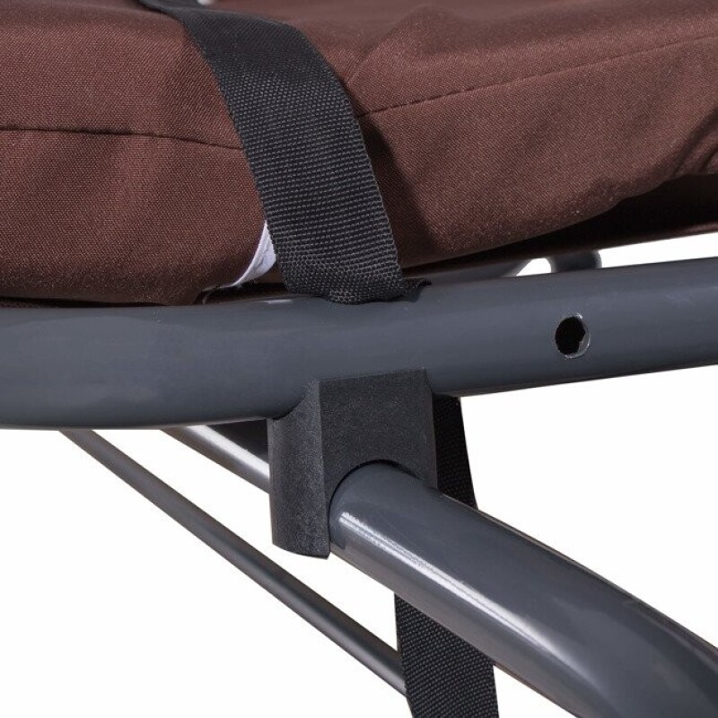 Dārza šūpuļdīvāns 230x120x164 cm, 4-vietīgs, brūns