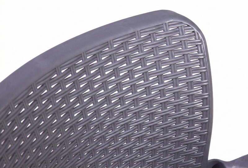 Rotanga dārza krēsli 2 gab., pelēki