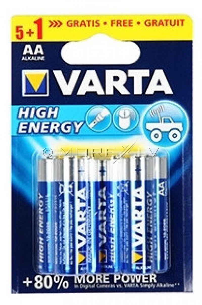 VARTA HIGH ENERGY 1,5V AA Battery 04906121496 Accessories pirkti ...