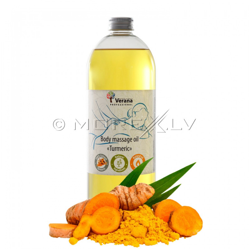 Body massage oil Verana Professional, Turmeric 1 liter