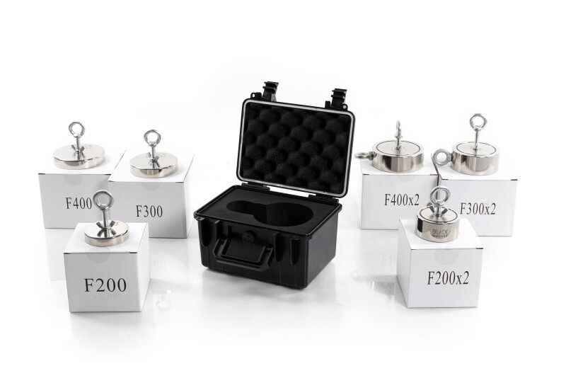 Black Magnet BOX400 fishing magnet storage case F300-F400X2