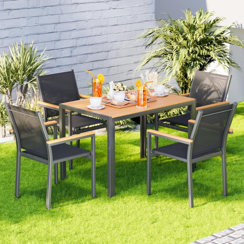 Стул террасный садовый Премиум, антрацит