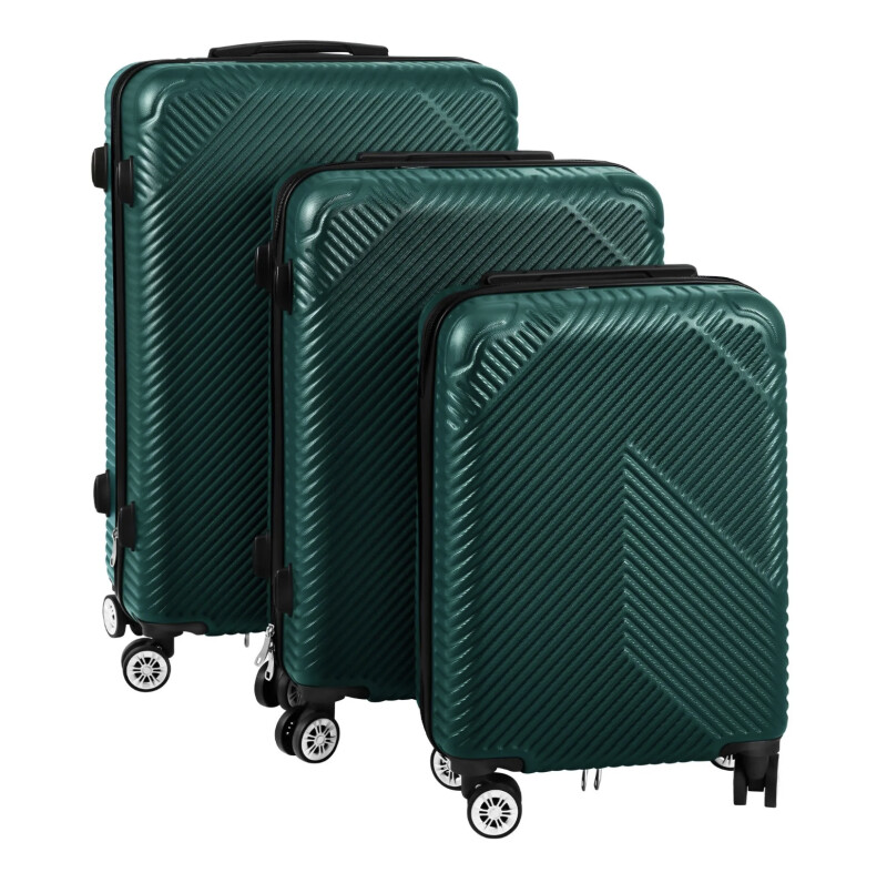 Suitcase set 3 pcs. green