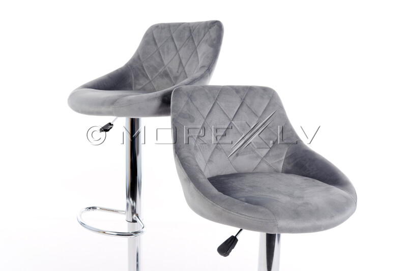 Bar chairs B12 grey 2 pcs.