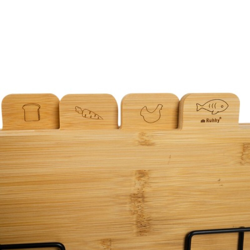 Bamboo chopping board - 4 pcs