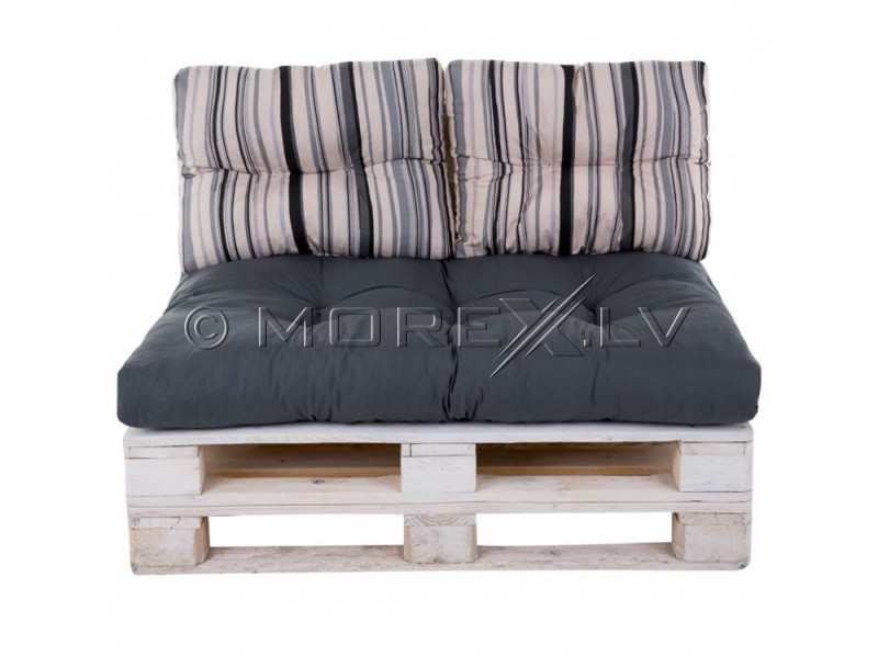 Mattress and pillows for pallet beds 120х80 cm, grey