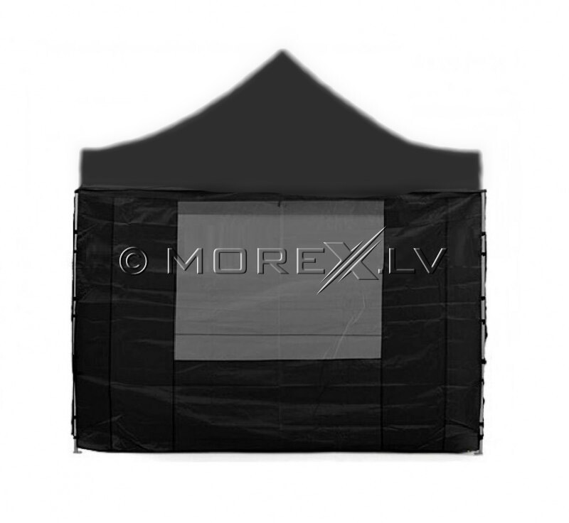 Walls for canopy, 3x3 m, 4 pcs, black colour, fabric density 260 g/m2