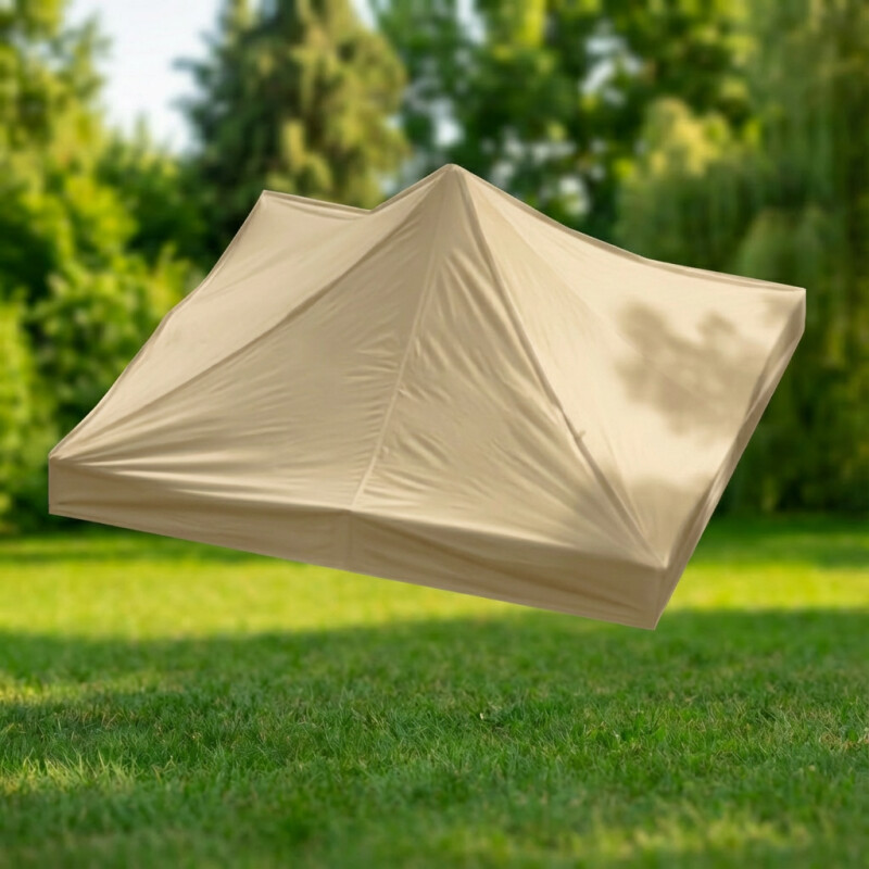 Canopy roof cover 2 x 2 m (beige colour, fabric density 160 g/m2)