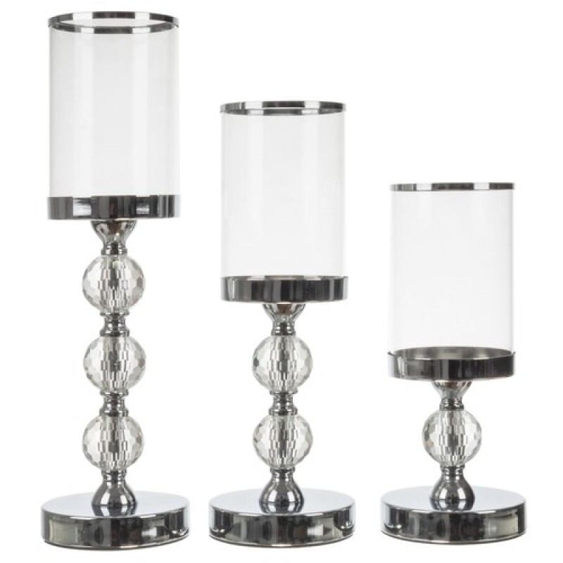 Candlestick-lantern set of 3 pcs.