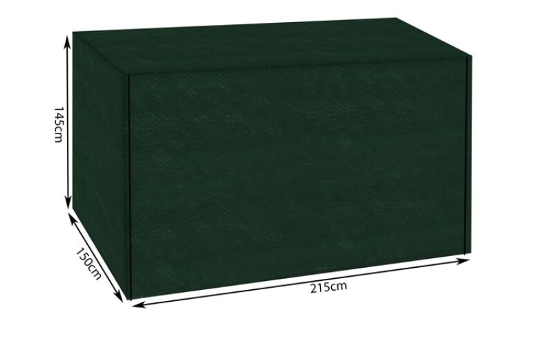 Sodo sūpynių užvalkalas 215x153x145 cm, žalias