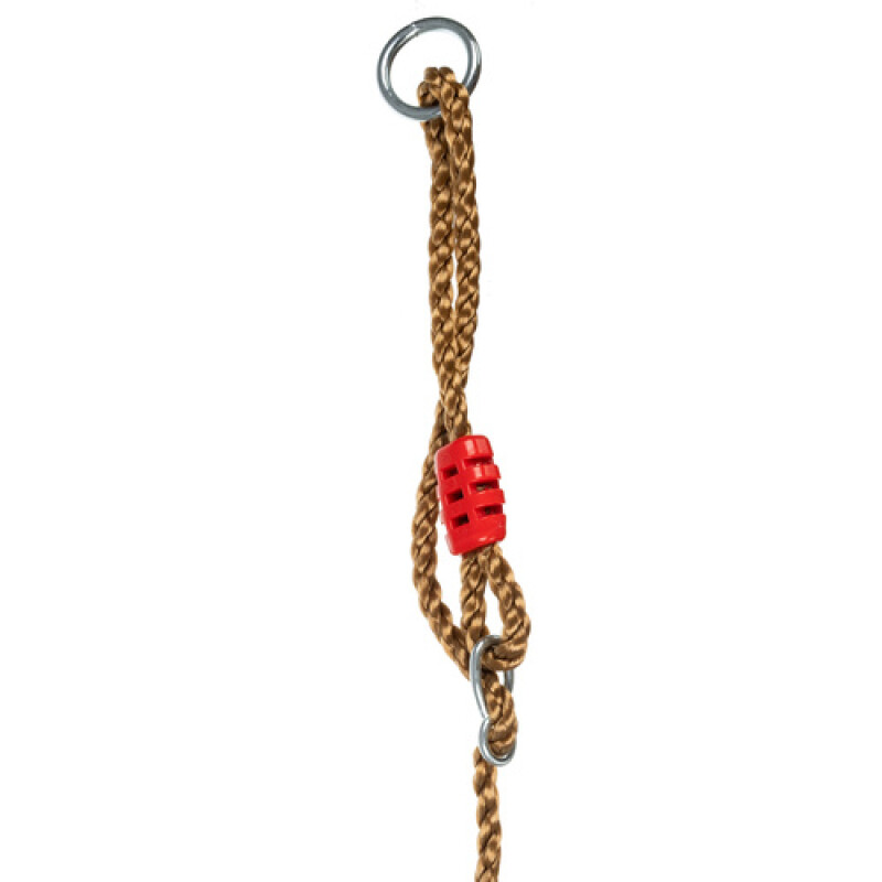 Wooden trapeze with metal rings, 430/100 mm