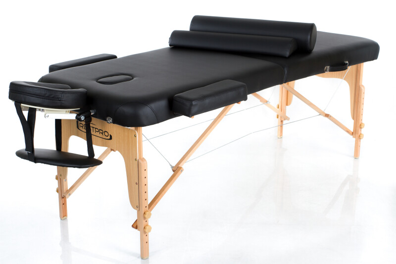 Massage Table + Massage Bolsters RESTPRO® VIP 2 BLACK