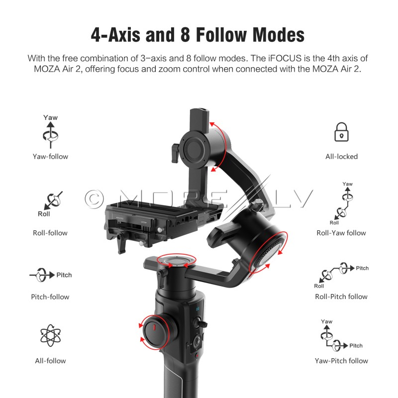 Elektroniskais stabilizators kamerai MOZA AIR 2