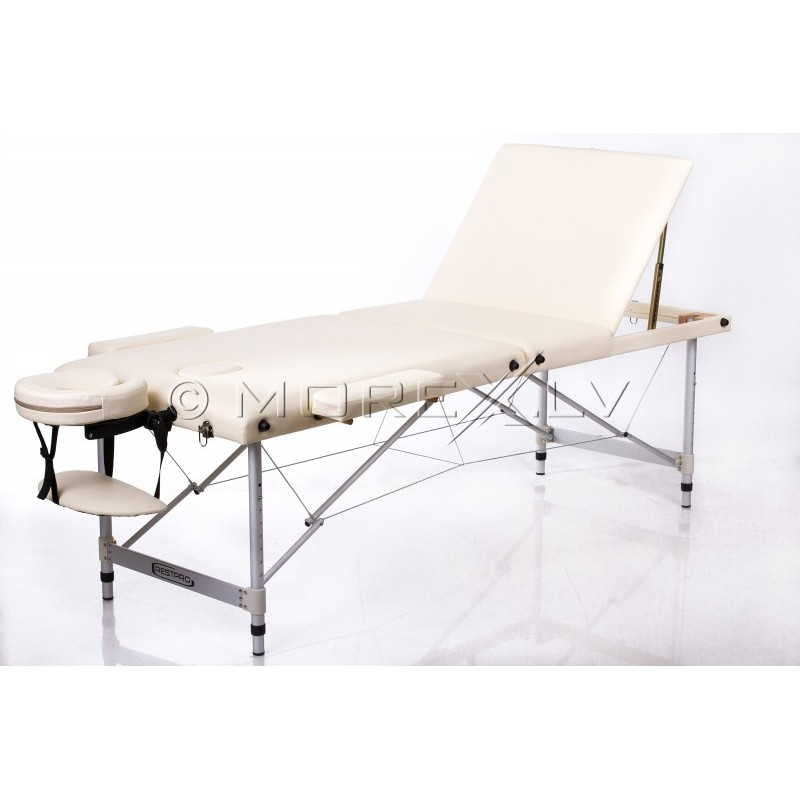 Masažo stalas + masažo pagalvėlės RESTPRO® ALU 2 M Cream