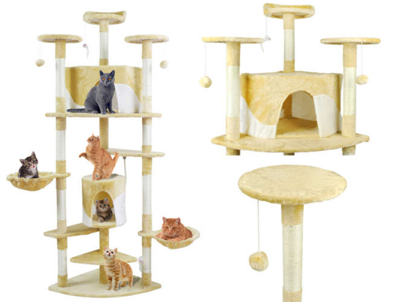 Cat House 200 cm, beige