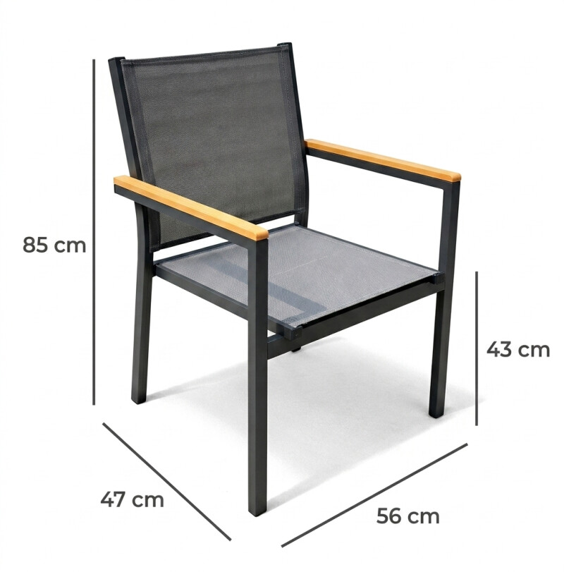 Садовый комплект мебели: стол, 4 кресла