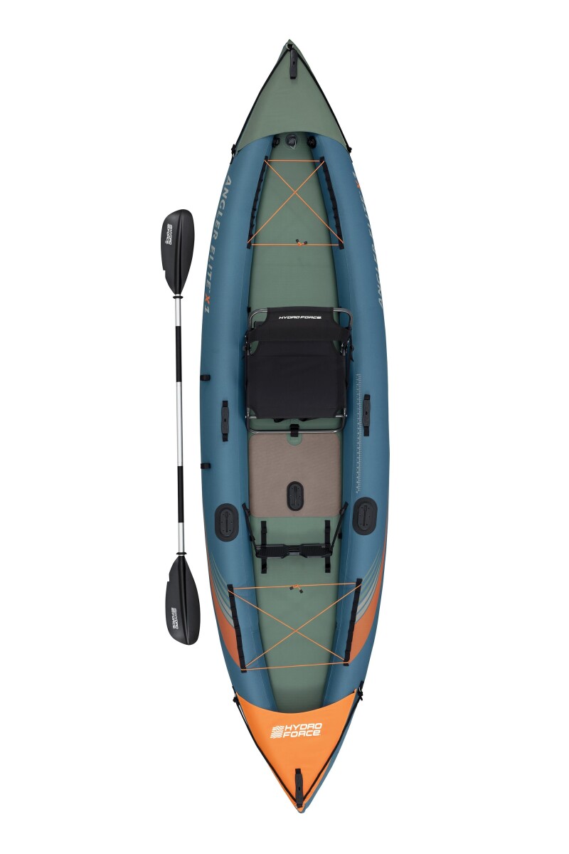Одноместный рыболовный надувной каяк Bestway Angler Elite X1 380x99x37 cm, 65197