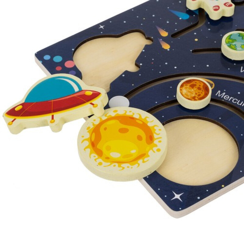 Wooden puzzle Solar System