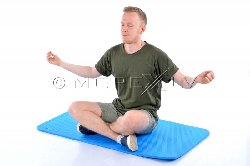Спортивный коврик для йоги пилатеса аэробики 120x60x1.35см