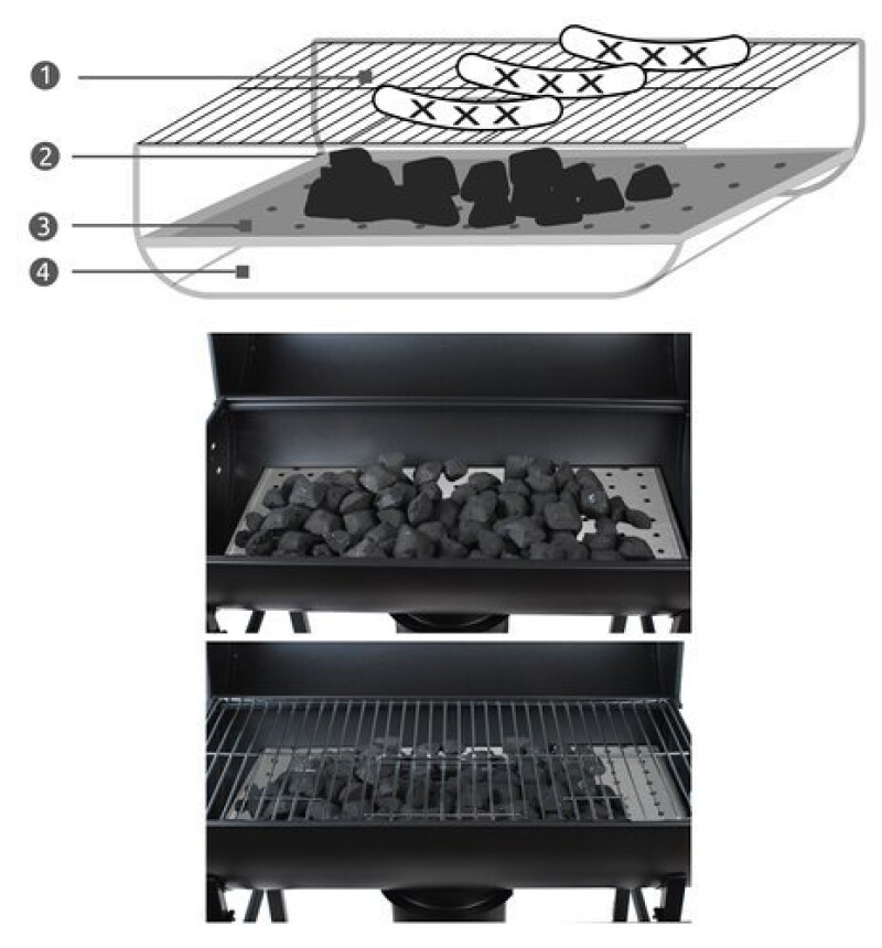 Sodo grilis Kaminer 106x65x105 cm