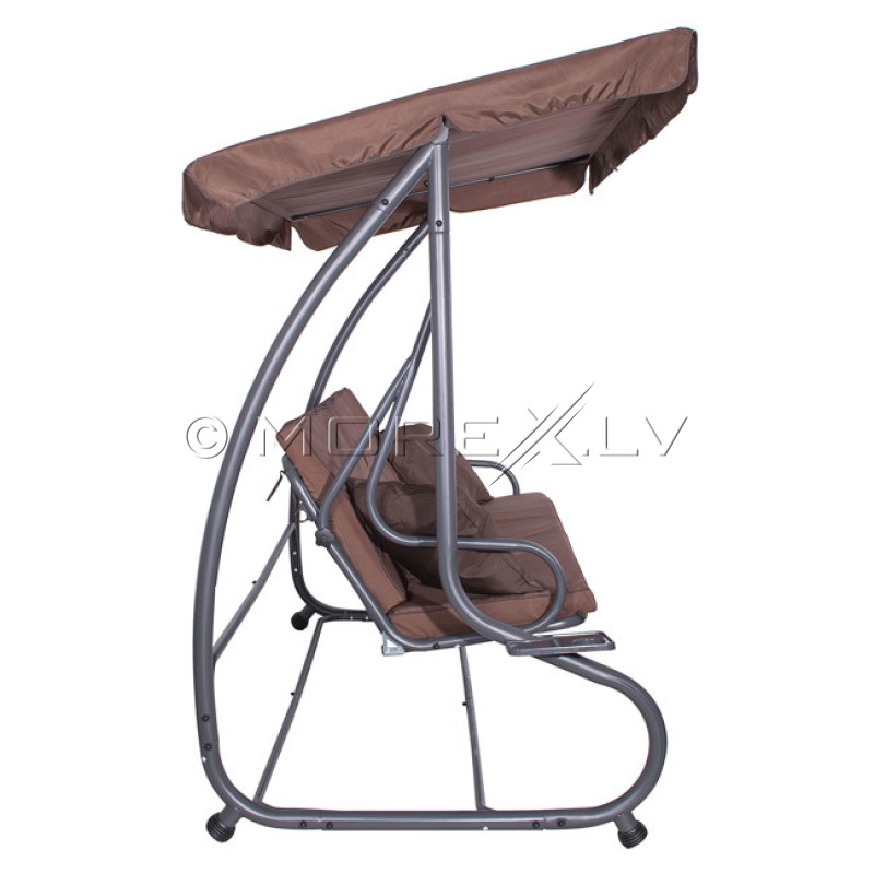 Garden swing 240x120, 4-seater, brown