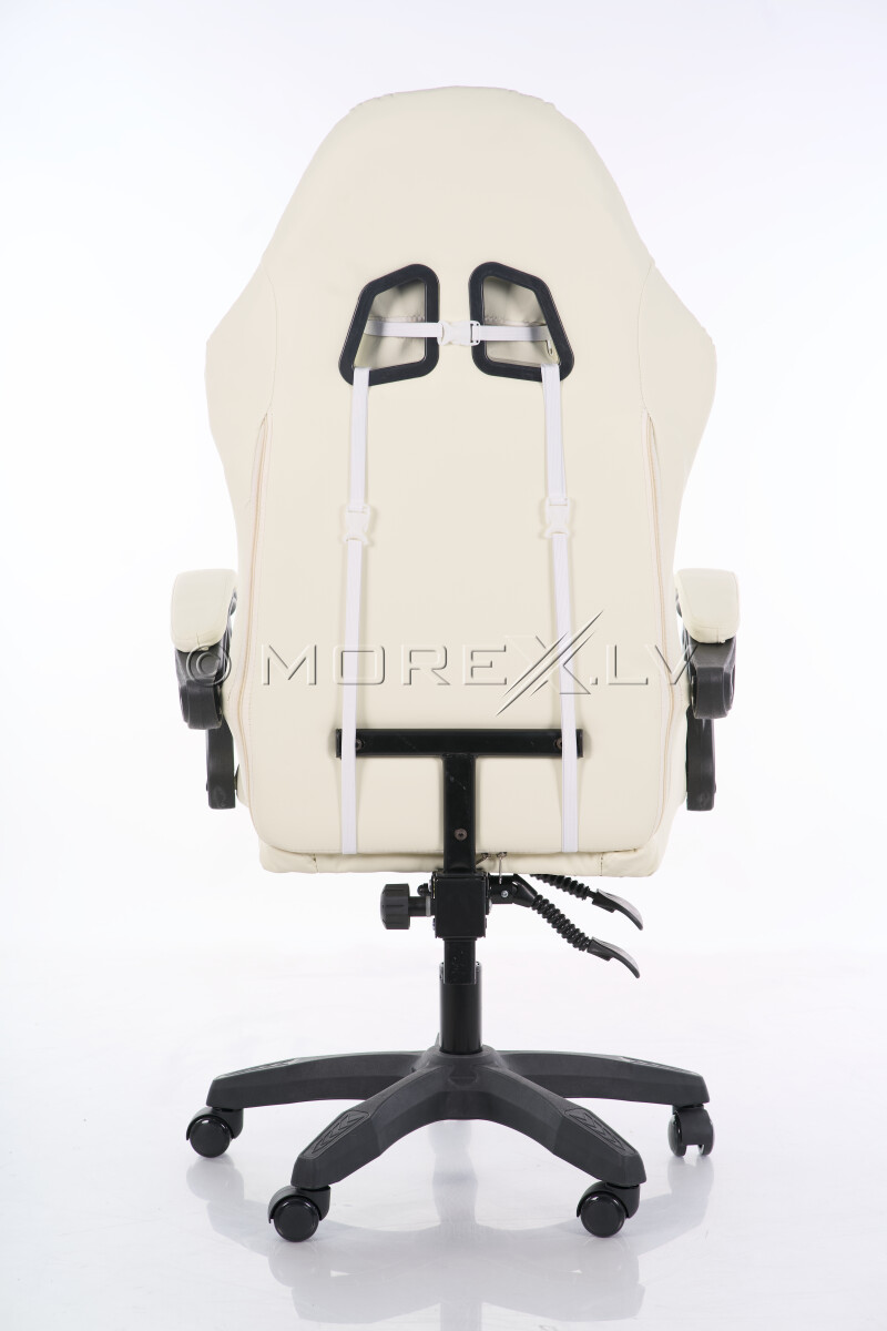 Ergonomisks datorkrēsls, biroja krēsls, bēšs