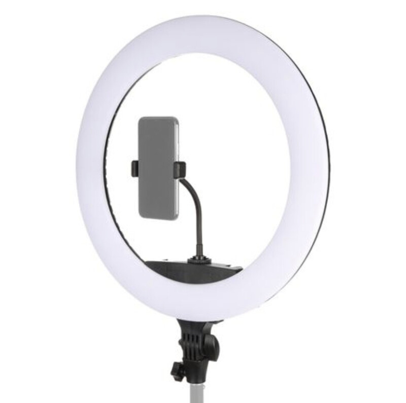 Gredzenveida LED lampa + statīvs