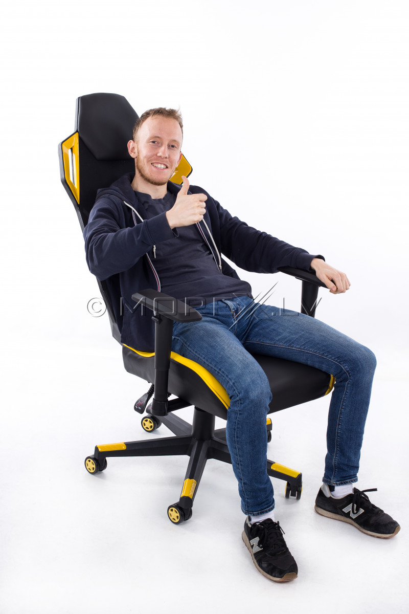 Gaming chair yellow-black BM1001