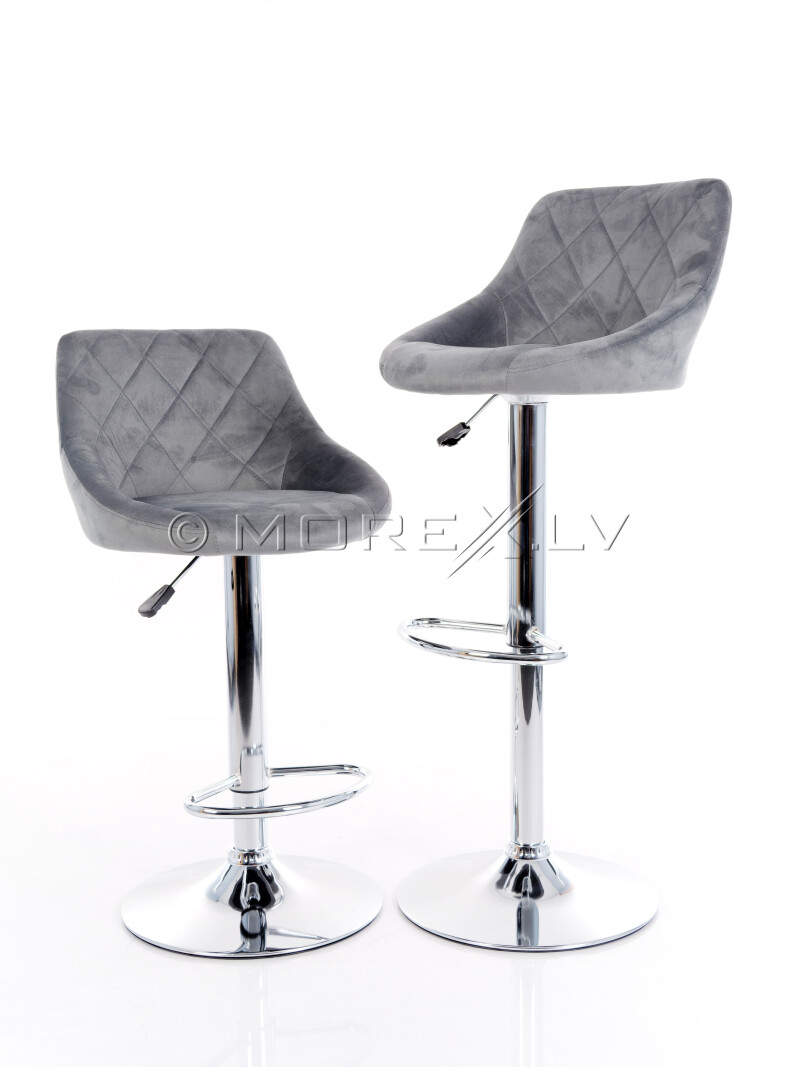 Bar chairs B12 grey 2 pcs.