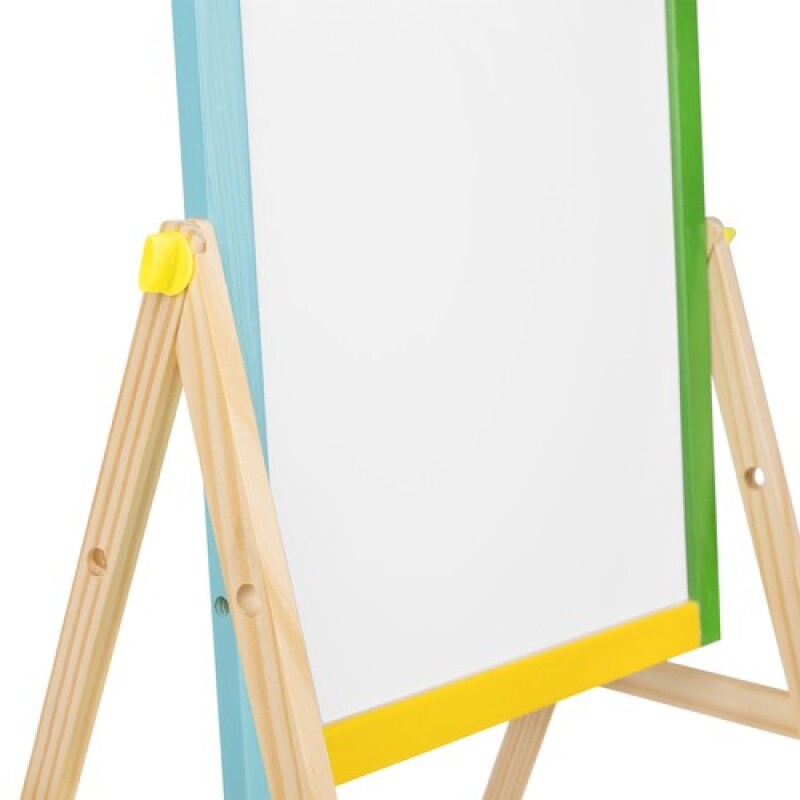 Double-sided wooden board for kids Kruzzel 40x33x65,5 cm