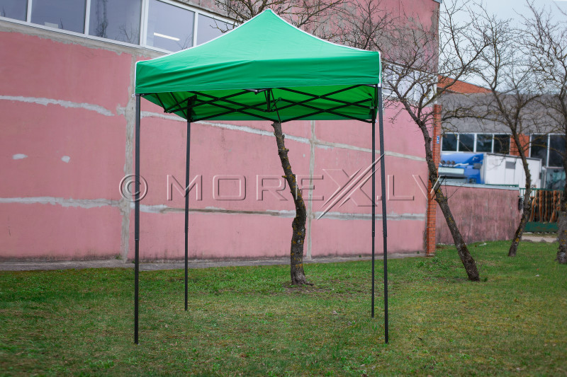 Pop Up Saliekamā nojume 2x2 m, bez sienām, Zaļa, H sērija, tērauds (tents, paviljons, telts)