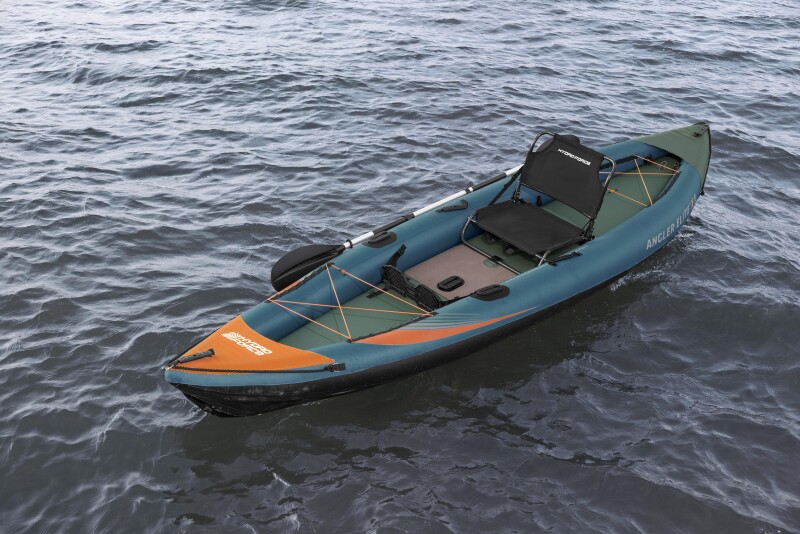 Одноместный рыболовный надувной каяк Bestway Angler Elite X1 380x99x37 cm, 65197