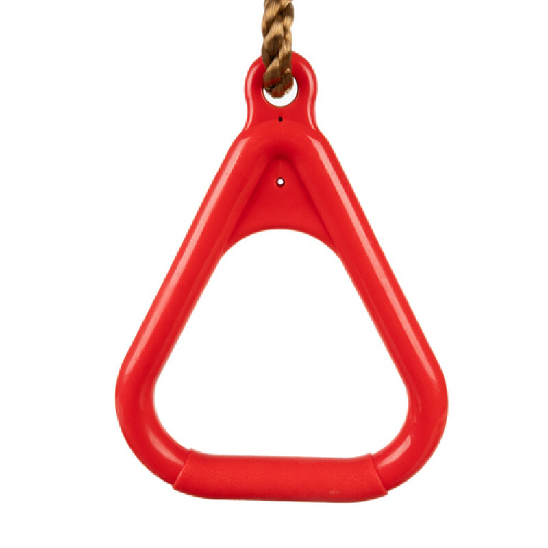 Wooden trapeze with metal rings, 430/100 mm