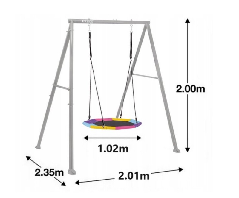 Kids Swing Set Stork nest Ø 102 cm, Intex 44112