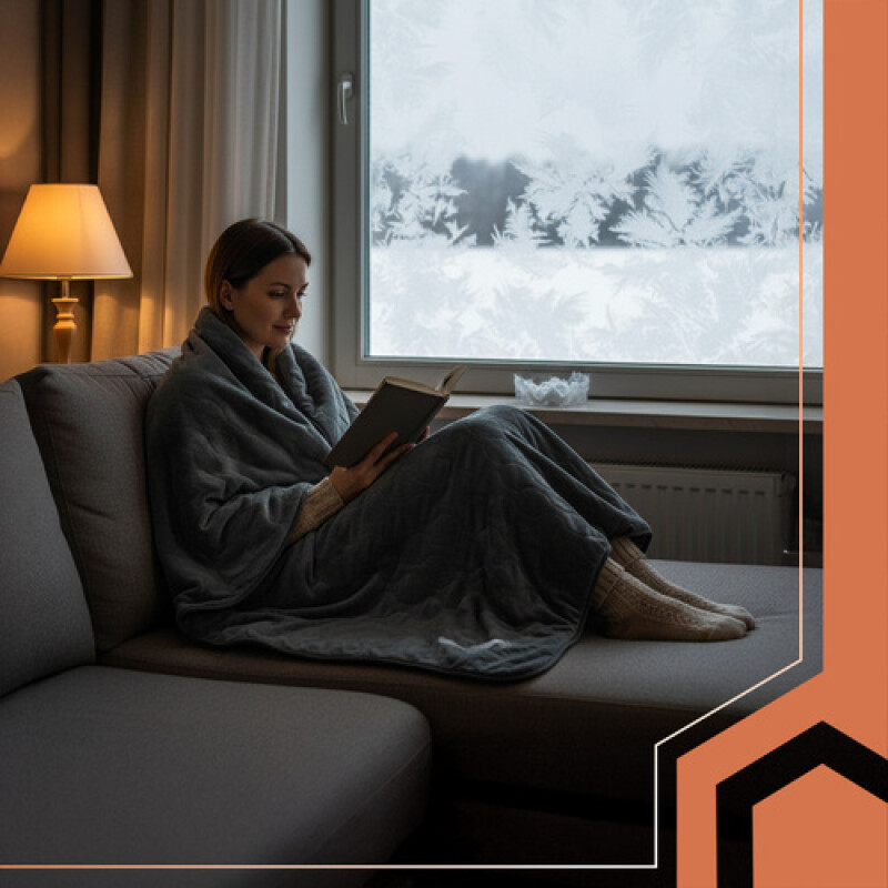 Electric Heated Blanket with 6 modes, 180x130cm, black