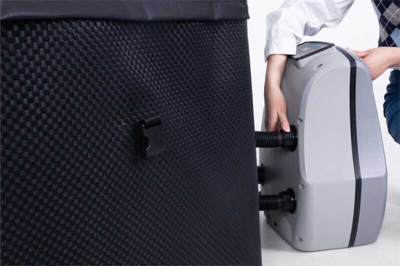 Каркасное джакузи Aegean Eco Foam Black Rattan, 4-6 персон