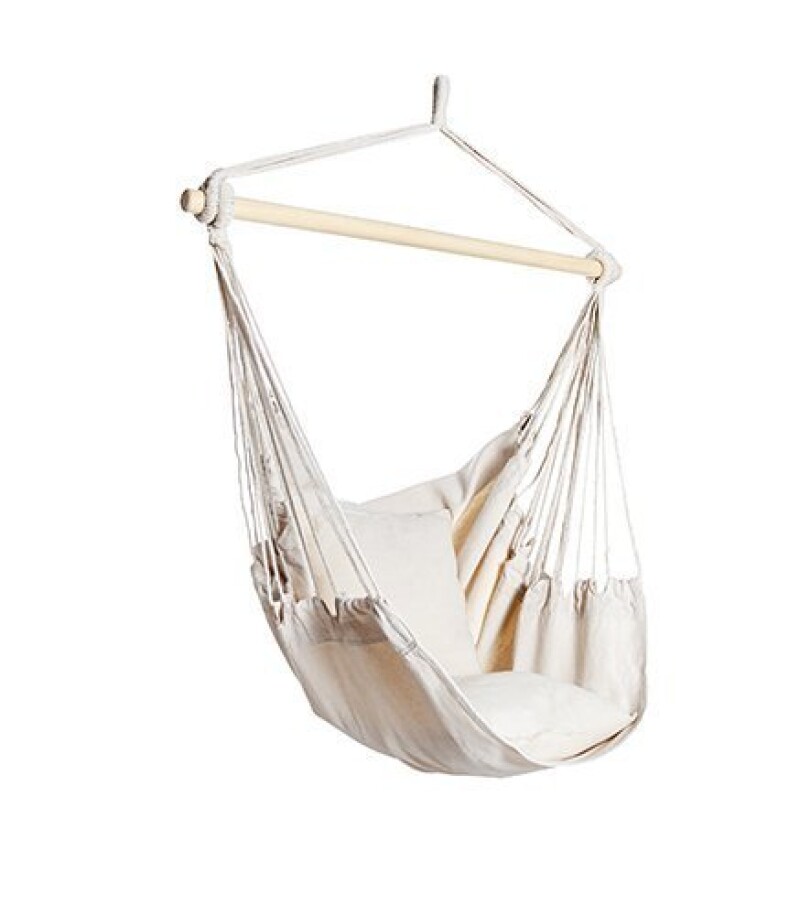 Hammock-garden swing, 110x100 cm, beige