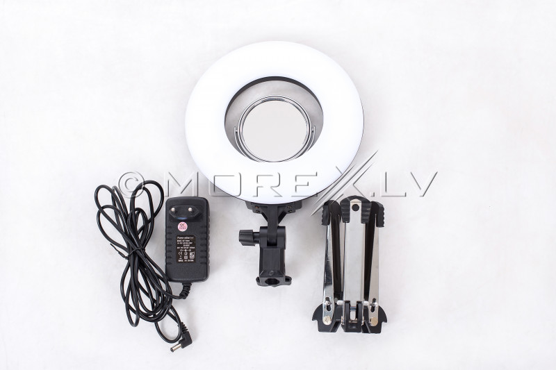 Кольцевая ЛЕД лампа для фото и видео съемок Ø20 см, 24W (9601LED-8)