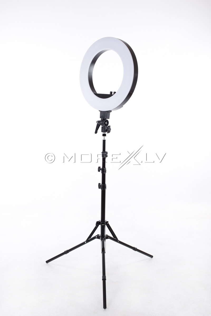 Gredzenveida LED lampa foto un video uzņemšanai Ø46 cm, 50W (9601LED-18)