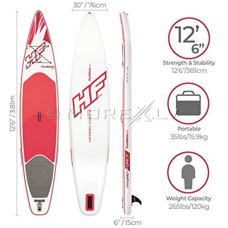 SUP board Bestway Hydro-Force Fastblast Tech 65306, 381x76x15 cm